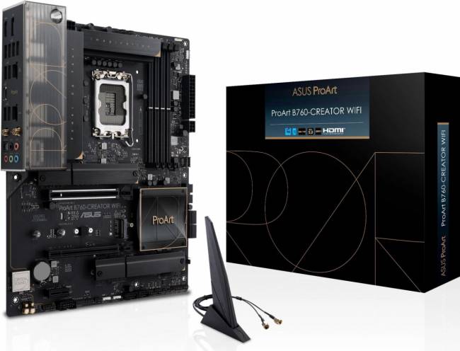 Материнская плата ASUS PROART B760-CREATOR WIFI — для бизнеса и офиса Материнская плата ASUS PROART B760-CREATOR WIFI — для бизнеса и офиса