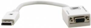 Переходник DisplayPort  вилка на VGA розетку Kramer Electronics DisplayPort (M) to 15–pin HD (F) Adapter Cable