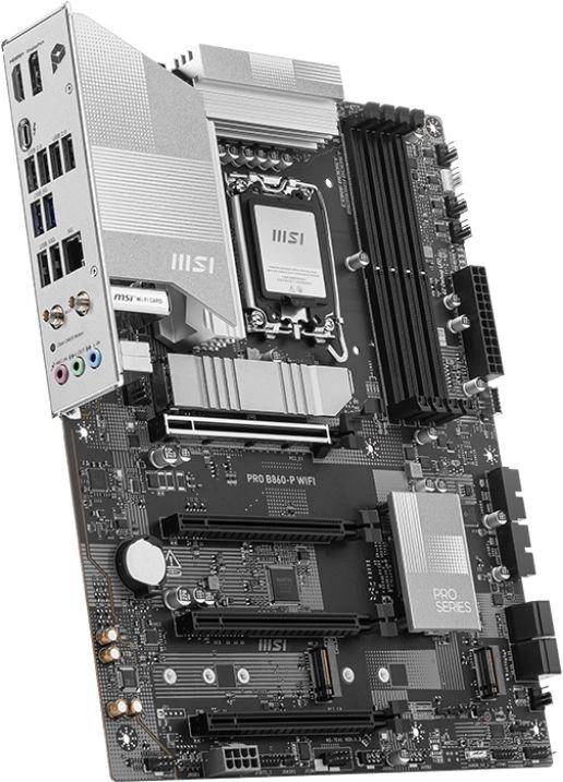 Материнская плата MSI PRO B860-P WIFI — для бизнеса и офиса Материнская плата MSI PRO B860-P WIFI — для бизнеса и офиса