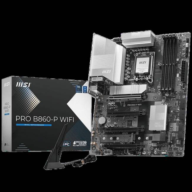 Материнская плата MSI PRO B860-P WIFI — для бизнеса и офиса Материнская плата MSI PRO B860-P WIFI — для бизнеса и офиса