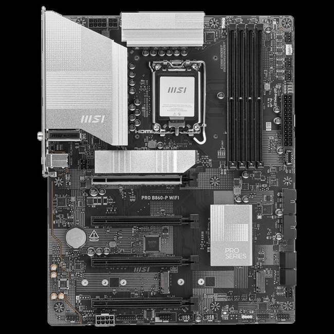 Материнская плата MSI PRO B860-P WIFI — для бизнеса и офиса Материнская плата MSI PRO B860-P WIFI — для бизнеса и офиса