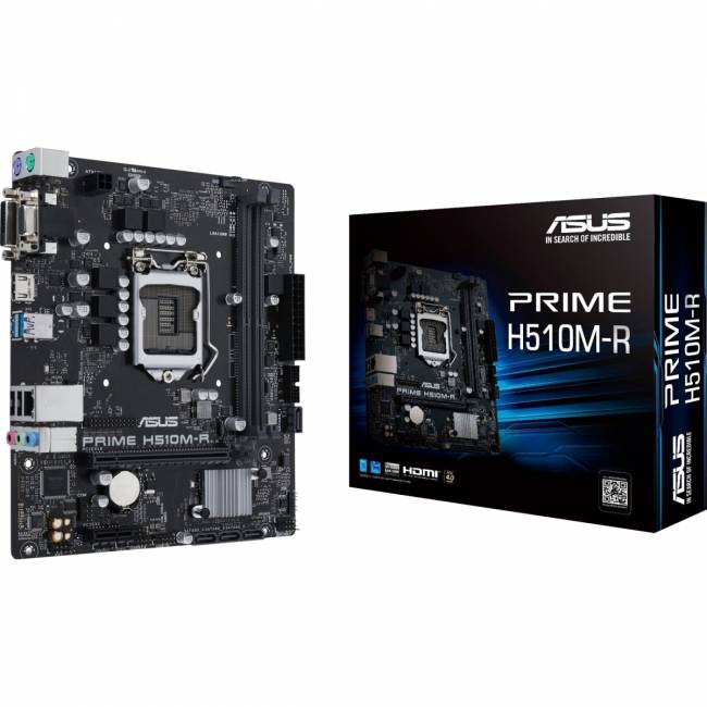 Материнская плата ASUS PRIME H510M-R-SI (90MB18C0-M0ECY0) — для бизнеса и офиса Материнская плата ASUS PRIME H510M-R-SI (90MB18C0-M0ECY0) — для бизнеса и офиса