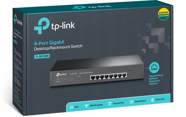 Сетевой коммутатор TP-Link TL-SG1008 — для бизнеса и офиса Сетевой коммутатор TP-Link TL-SG1008 — для бизнеса и офиса