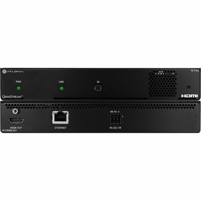 Одноканальный OmniStream R-Type AV по IP Декодер Atlona AT-OMNI-521 — для бизнеса и офиса Одноканальный OmniStream R-Type AV по IP Декодер Atlona AT-OMNI-521 — для бизнеса и офиса