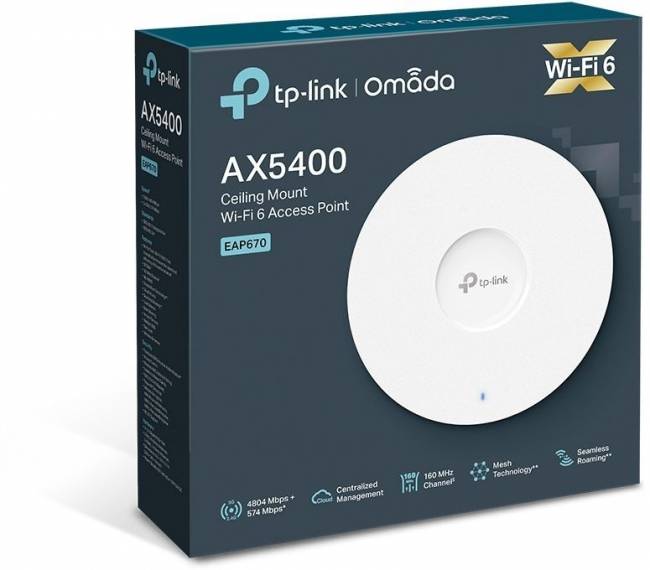 Точка доступа TP-Link EAP670 — для бизнеса и офиса Точка доступа TP-Link EAP670 — для бизнеса и офиса