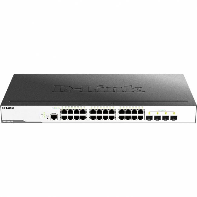 Коммутатор D-Link DGS-3000-28L/B1A — для бизнеса и офиса Коммутатор D-Link DGS-3000-28L/B1A — для бизнеса и офиса