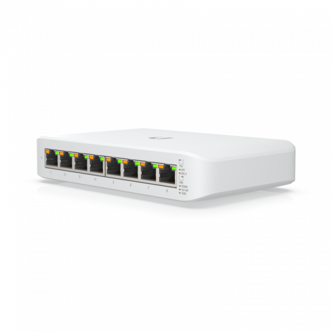 Коммутатор Ubiquiti USW-Lite-8-PoE — для бизнеса и офиса