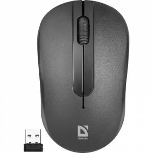 Defender Беспроводная оптическая мышь Hit MM-495 черный,3 кнопки,1600 dpi Defender Hit MM-495 (52495)