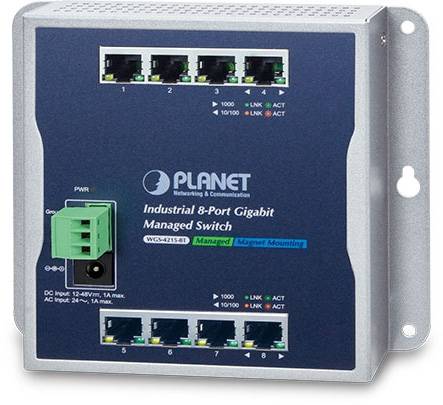 WGS-4215-8T индустриальный коммутатор Коммутатор PLANET WGS-4215-8T — для бизнеса и офиса WGS-4215-8T индустриальный коммутатор Коммутатор PLANET WGS-4215-8T — для бизнеса и офиса