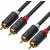 GCR Кабель 2.0m аудио 2 х RCA / 2 х RCA , GOLD, черный, GCR-53113 Greenconnect GCR-53113, 2 м — для бизнеса и офиса GCR Кабель 2.0m аудио 2 х RCA / 2 х RCA , GOLD, черный, GCR-53113 Greenconnect GCR-53113, 2 м — для бизнеса и офиса
