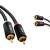 GCR Кабель 2.0m аудио 2 х RCA / 2 х RCA , GOLD, черный, GCR-53113 Greenconnect GCR-53113, 2 м — для бизнеса и офиса GCR Кабель 2.0m аудио 2 х RCA / 2 х RCA , GOLD, черный, GCR-53113 Greenconnect GCR-53113, 2 м — для бизнеса и офиса