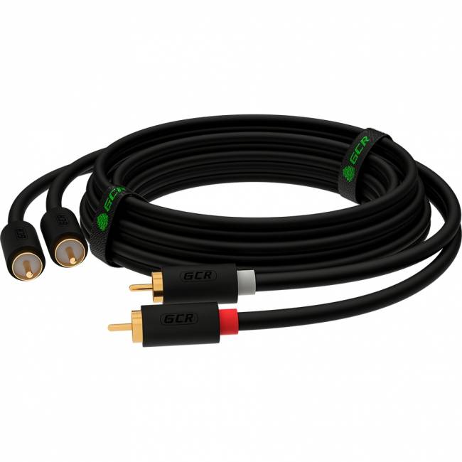 GCR Кабель 2.0m аудио 2 х RCA / 2 х RCA , GOLD, черный, GCR-53113 Greenconnect GCR-53113, 2 м — для бизнеса и офиса GCR Кабель 2.0m аудио 2 х RCA / 2 х RCA , GOLD, черный, GCR-53113 Greenconnect GCR-53113, 2 м — для бизнеса и офиса