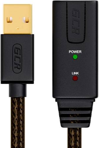 GCR Удлинитель активный 10.0m USB 2.0, AM/AF, GOLD, черно-прозрачный, с усилителем сигнала Premium, 24/22 AWG, разъём для доп.питания, 44-050618 Greenconnect USB 2.0 Type-AM - USB 2.0 Type-AF — для бизнеса и офиса GCR Удлинитель активный 10.0m USB 2.0, AM/AF, GOLD, черно-прозрачный, с усилителем сигнала Premium, 24/22 AWG, разъём для доп.питания, 44-050618 Greenconnect USB 2.0 Type-AM - USB 2.0 Type-AF — для бизнеса и офиса