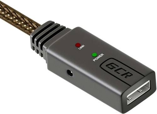 GCR Удлинитель активный 10.0m USB 2.0, AM/AF, GOLD, черно-прозрачный, с усилителем сигнала Premium, 24/22 AWG, разъём для доп.питания, 44-050618 Greenconnect USB 2.0 Type-AM - USB 2.0 Type-AF — для бизнеса и офиса GCR Удлинитель активный 10.0m USB 2.0, AM/AF, GOLD, черно-прозрачный, с усилителем сигнала Premium, 24/22 AWG, разъём для доп.питания, 44-050618 Greenconnect USB 2.0 Type-AM - USB 2.0 Type-AF — для бизнеса и офиса