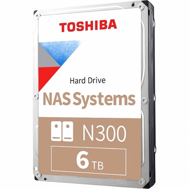 Жесткий диск Toshiba N300 NAS 6TB (HDWG460UZSVA) — для бизнеса и офиса Жесткий диск Toshiba N300 NAS 6TB (HDWG460UZSVA) — для бизнеса и офиса