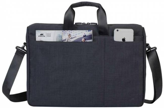 Сумка для ноутбука 17.3" Riva 8355 BLACK — для бизнеса и офиса Сумка для ноутбука 17.3" Riva 8355 BLACK — для бизнеса и офиса