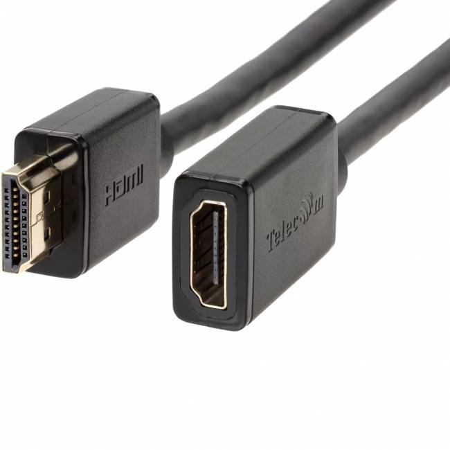 Кабель удлинительный  HDMI-19M---HDMI-19F ver 2.0, 3m, Telecom <TCG-235MF-3M> Telecom TCG235MF-3M — для бизнеса и офиса