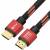 GCR Кабель PROF 1.0m HDMI 2.0, BICOLOR ECO Soft капрон, AL корпус красный, HDR 4:2:2, Ultra HD, 4K 60 fps 60Hz/5K*30Hz, 3D, AUDIO, 18.0 Гбит/с, 28AWG, GCR-54506 Greenconnect GCR-54506 — для бизнеса и офиса