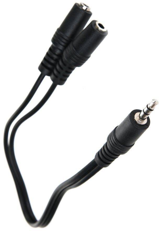 Кабель-адаптер 3.5ST(M)/2*3.5 ST(F), 0.2метра VCOM <CV203> VCOM mini jack 3.5 mm (m) - 2 x mini jack 3.5 mm (f) 0.2м — для бизнеса и офиса