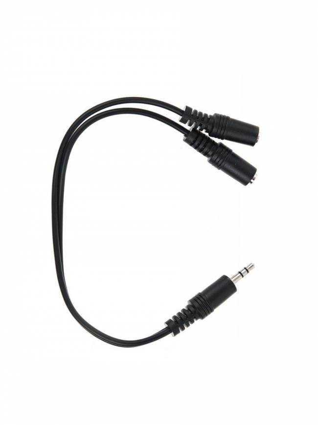 Кабель-адаптер 3.5ST(M)/2*3.5 ST(F), 0.2метра VCOM <CV203> VCOM mini jack 3.5 mm (m) - 2 x mini jack 3.5 mm (f) 0.2м — для бизнеса и офиса