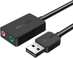 Внешняя звуковая карта Vention USB Черная, шт. Vention CDYB0 — для бизнеса и офиса Внешняя звуковая карта Vention USB Черная, шт. Vention CDYB0 — для бизнеса и офиса