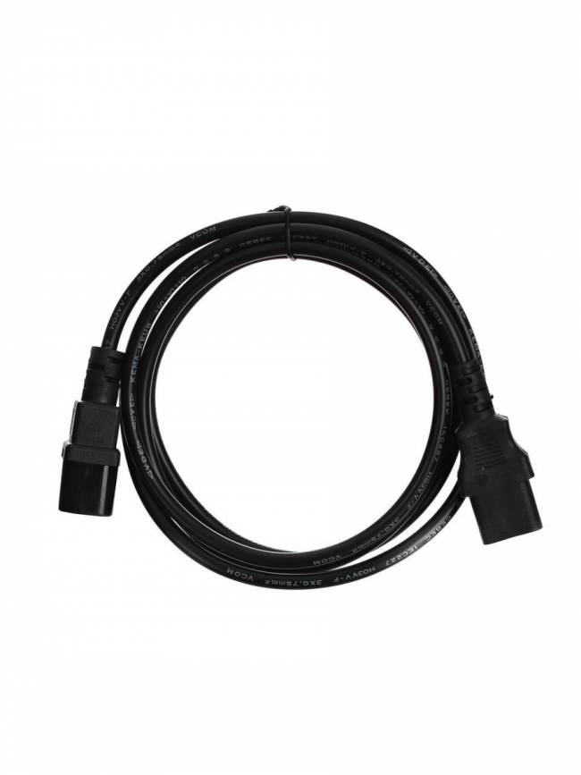 Кабель монитор - компьютер 220V (UPS -> устройство) <VDE> 3G*0.75mm2 VCOM <CE001-CU0.75-1.8>, 1.8м VCOM CE001-CU0.75-1.8M — для бизнеса и офиса Кабель монитор - компьютер 220V (UPS -> устройство) <VDE> 3G*0.75mm2 VCOM <CE001-CU0.75-1.8>, 1.8м VCOM CE001-CU0.75-1.8M — для бизнеса и офиса