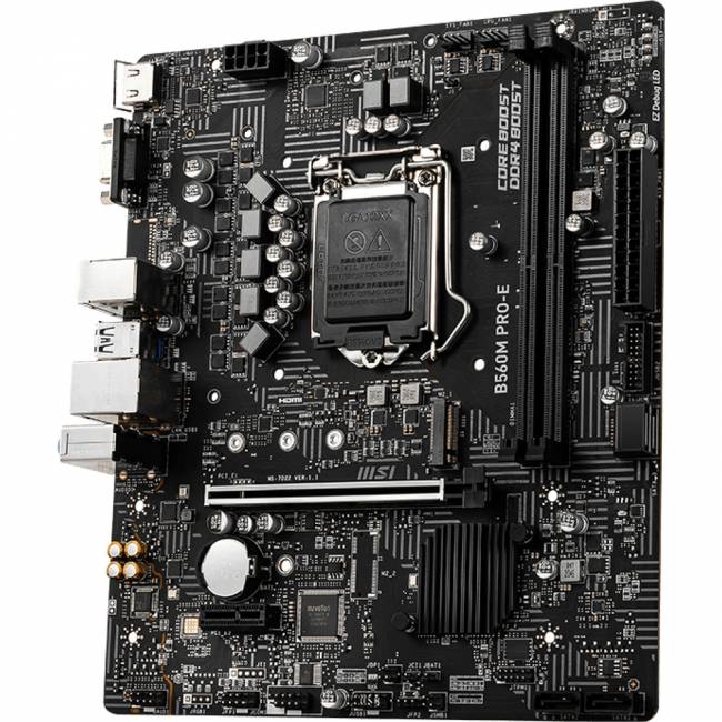 Материнская плата MSI B560M PRO-E — для бизнеса и офиса Материнская плата MSI B560M PRO-E — для бизнеса и офиса