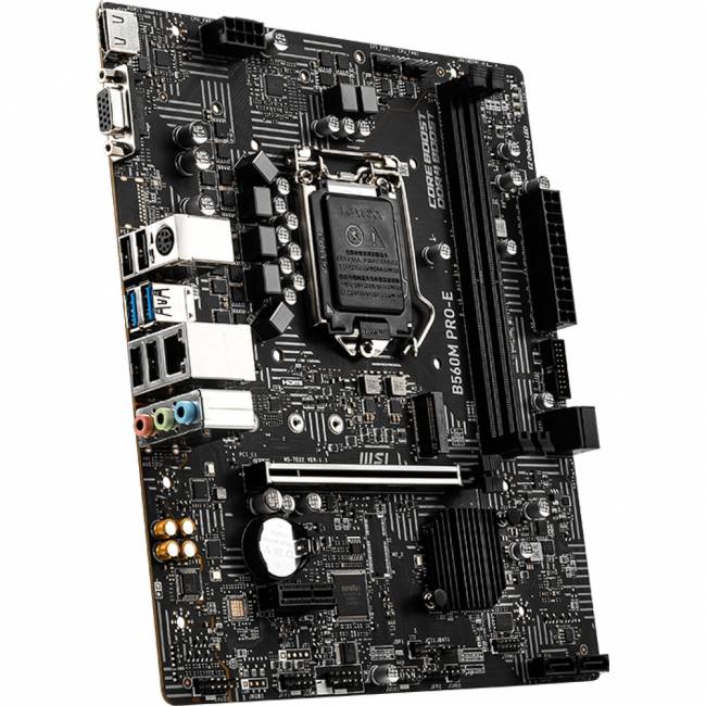 Материнская плата MSI B560M PRO-E — для бизнеса и офиса Материнская плата MSI B560M PRO-E — для бизнеса и офиса