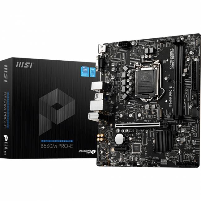 Материнская плата MSI B560M PRO-E — для бизнеса и офиса Материнская плата MSI B560M PRO-E — для бизнеса и офиса