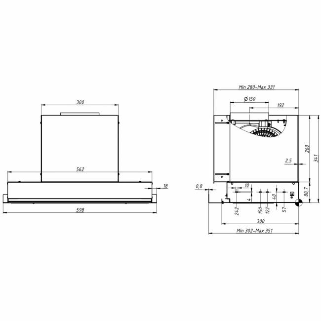 Вытяжка Franke 305.0738.600 Franke EVO 60 BK 305.0738.600 — для бизнеса и офиса Вытяжка Franke 305.0738.600 Franke EVO 60 BK 305.0738.600 — для бизнеса и офиса