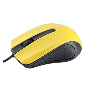 Мышь проводная PERFEO Rainbow черно-желтый