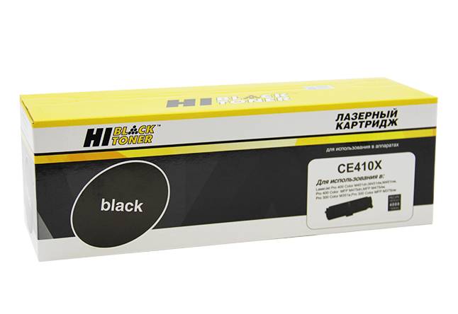 Картридж Hi-Black (HB-CE410X) для HP CLJ Pro300 Color M351/M375/Pro400 M451/M475, Bk, 4K — для бизнеса и офиса Картридж Hi-Black (HB-CE410X) для HP CLJ Pro300 Color M351/M375/Pro400 M451/M475, Bk, 4K — для бизнеса и офиса