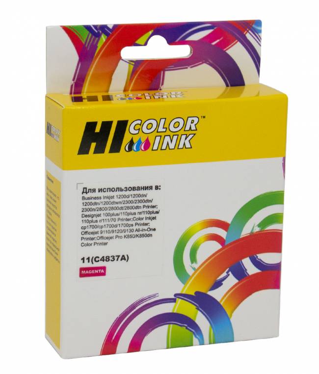 Картридж Hi-Black (HB-C4837A) для HP DJ 2000C/CN/2500C/2200/2250/500/800, №11, M — для бизнеса и офиса Картридж Hi-Black (HB-C4837A) для HP DJ 2000C/CN/2500C/2200/2250/500/800, №11, M — для бизнеса и офиса