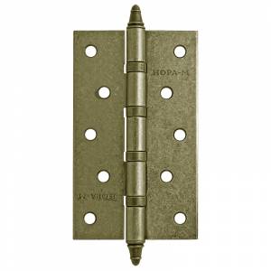 Петля универсальная 5'-4ВВ (125*75*2,5) с колп. застаренная бронза