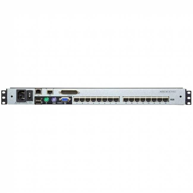 Переключатель консоли электронный KL1516AiM-AXA-RG, 16 портов PS/2, ж/к экран 17", клав. рус/лат.(Макс. разрешение 1280*1024, макс.частота верт. развертки 75Hz, зерно 0.264*0.264мм, якрость 300кд/м2) c IP доступом ATEN KL1516AiMR — для бизнеса и офиса Переключатель консоли электронный KL1516AiM-AXA-RG, 16 портов PS/2, ж/к экран 17", клав. рус/лат.(Макс. разрешение 1280*1024, макс.частота верт. развертки 75Hz, зерно 0.264*0.264мм, якрость 300кд/м2) c IP доступом ATEN KL1516AiMR — для бизнеса и офиса