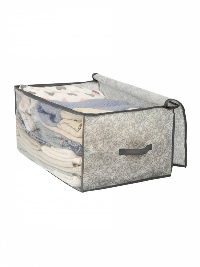 Короб для хранения Короб для хранения Grey Flower 60х50х35 — для бизнеса и офиса Короб для хранения Короб для хранения Grey Flower 60х50х35 — для бизнеса и офиса