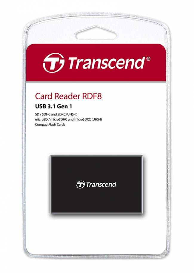 Карт ридер Transcend RDF8 — для бизнеса и офиса Карт ридер Transcend RDF8 — для бизнеса и офиса