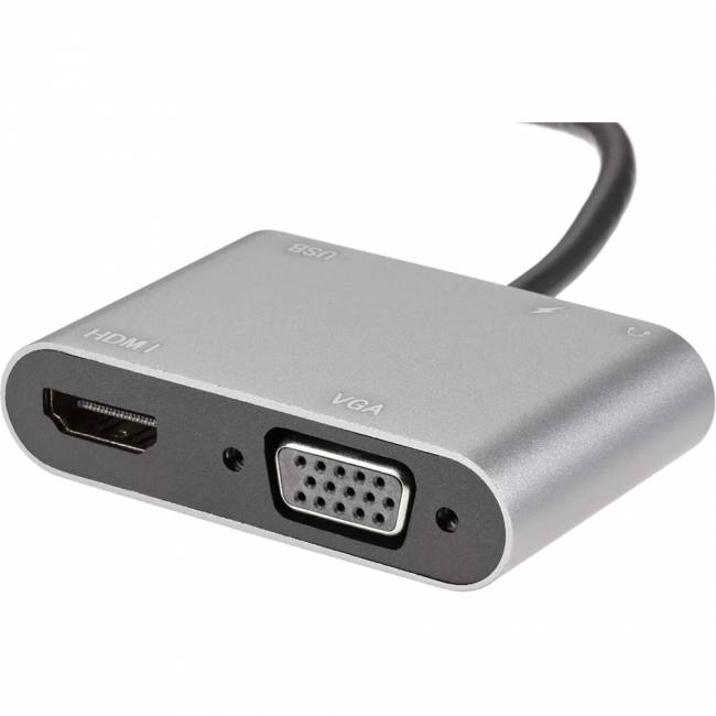 Адаптер USB Type-Cm-->VGA, HDMI 4k*30Hz, USB3.0, PD, Audio, iOpen (Aopen/Qust)<ACU4511> Адаптер-переходник AOpen/Qust USB 3.1 Type C M/HDMI F/VGA F/USB 3.0 Type A F/Jack 3.5 mm F (ACU4511) — для бизнеса и офиса Адаптер USB Type-Cm-->VGA, HDMI 4k*30Hz, USB3.0, PD, Audio, iOpen (Aopen/Qust)<ACU4511> Адаптер-переходник AOpen/Qust USB 3.1 Type C M/HDMI F/VGA F/USB 3.0 Type A F/Jack 3.5 mm F (ACU4511) — для бизнеса и офиса
