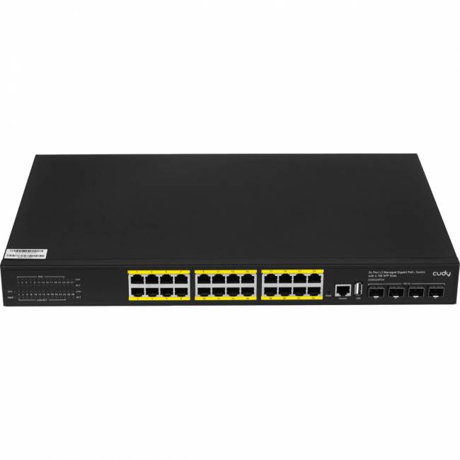 Коммутатор Cudy GS5024PS4-400W — для бизнеса и офиса Коммутатор Cudy GS5024PS4-400W — для бизнеса и офиса