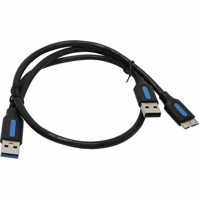 Кабель Vention USB 3.0 AM/micro B, USB 2.0 AM - 0.5м Кабель Vention USB 3.0 AM/Micro-B, USB 2.0 AM - 0.5 м (CQPBD) — для бизнеса и офиса