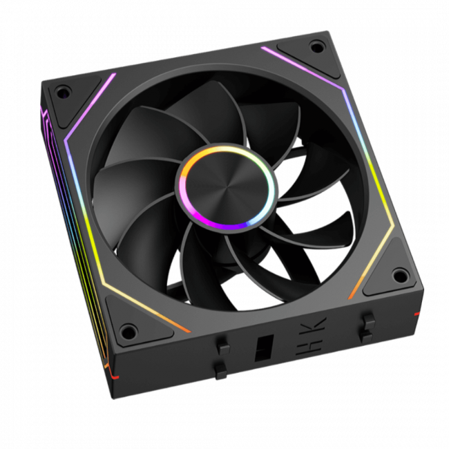 Кулер для корпуса PCCooler F3 X120R ARGB BK — для бизнеса и офиса Кулер для корпуса PCCooler F3 X120R ARGB BK — для бизнеса и офиса