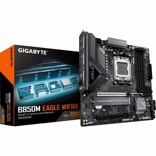 Материнская плата Gigabyte B850M EAGLE WF6E — для бизнеса и офиса Материнская плата Gigabyte B850M EAGLE WF6E — для бизнеса и офиса