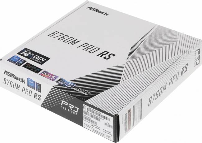 Материнская плата ASRock B760M PRO RS — для бизнеса и офиса Материнская плата ASRock B760M PRO RS — для бизнеса и офиса