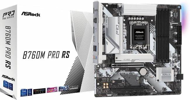 Материнская плата ASRock B760M PRO RS — для бизнеса и офиса Материнская плата ASRock B760M PRO RS — для бизнеса и офиса