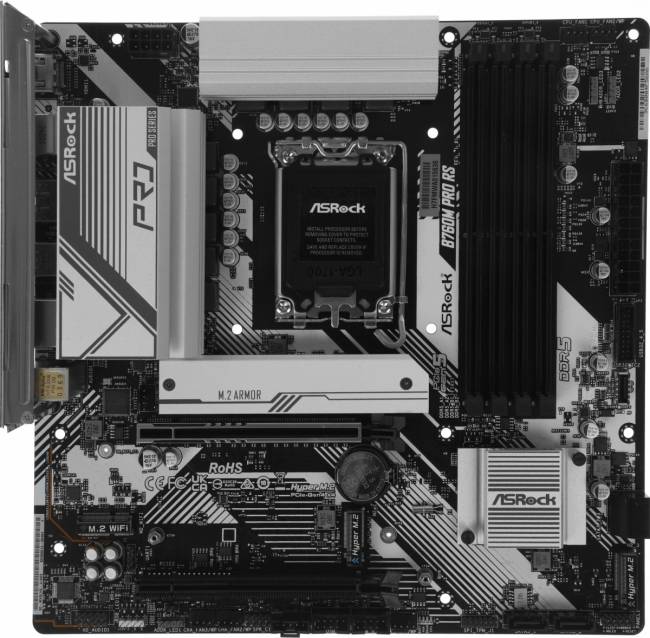 Материнская плата ASRock B760M PRO RS — для бизнеса и офиса Материнская плата ASRock B760M PRO RS — для бизнеса и офиса