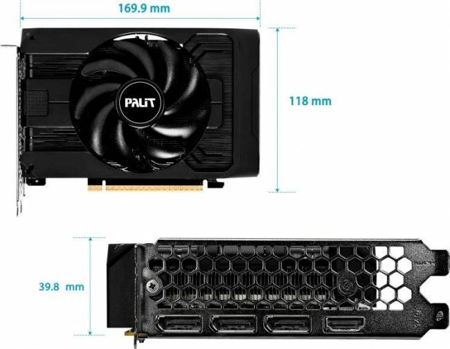 Видеокарта Palit NE65050T19P1-GB2070F — для бизнеса и офиса Видеокарта Palit NE65050T19P1-GB2070F — для бизнеса и офиса