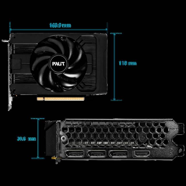 Видеокарта Palit NE65050T19P1-GB2070F — для бизнеса и офиса Видеокарта Palit NE65050T19P1-GB2070F — для бизнеса и офиса
