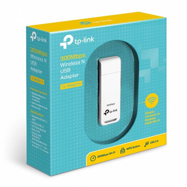 Адаптер Wi-Fi TP-Link TL-WN821N — для бизнеса и офиса Адаптер Wi-Fi TP-Link TL-WN821N — для бизнеса и офиса