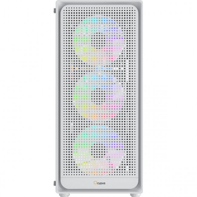 Корпус ПК без блока питания Ocypus Gamma-C50-WHG400XX-GL — для бизнеса и офиса