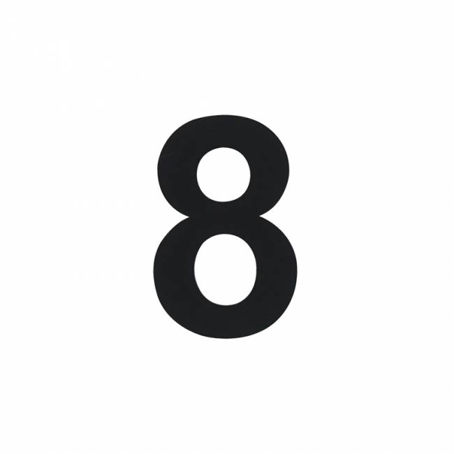 Цифра на дверь Luxe 50 мм черный 8 — для бизнеса и офиса Цифра на дверь Luxe 50 мм черный 8 — для бизнеса и офиса